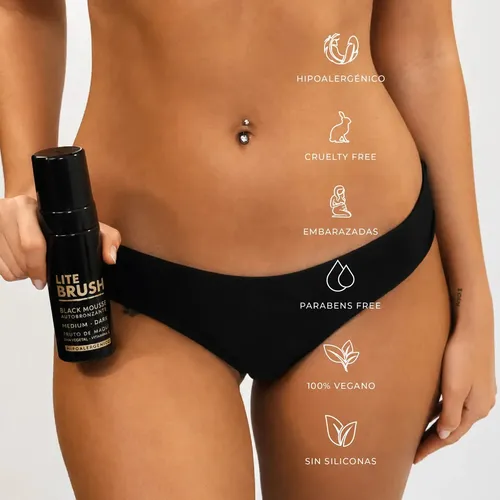 Autobronceante Mousse 150ml + Guante Aplicador Litebrush
