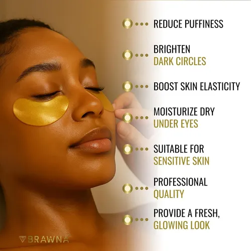 Mascarilla Hidrogel Brawna Con Vitamina C Y Cafeína