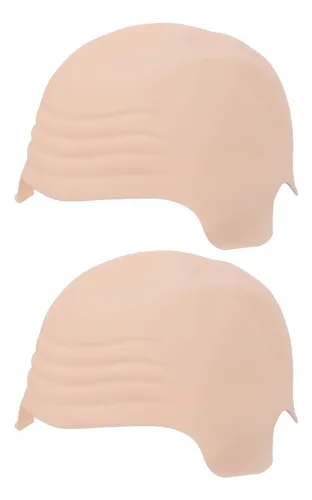 Gorro De Maquillaje De Látex Calvo, Peluca De 2 Piezas Para