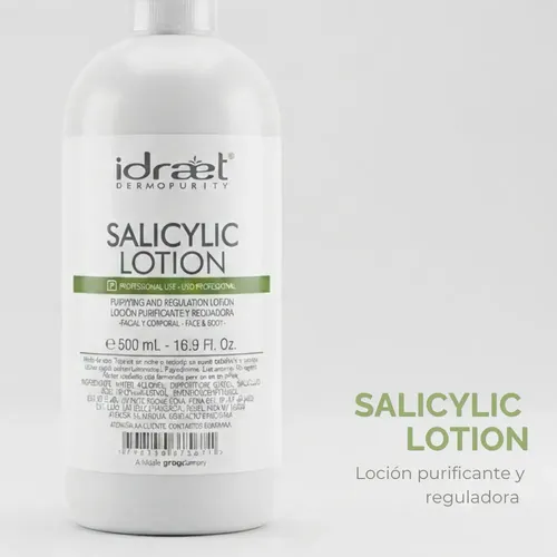 Idraet Loción Con Salicílico 2% Rostro Cuerpo Y Espalda Tipo de piel grasa acne 500ml