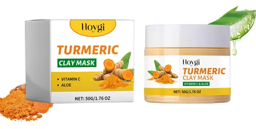 Máscara De Arcilla Cúrcuma Hoygi Para Una Limpieza E Hidrata