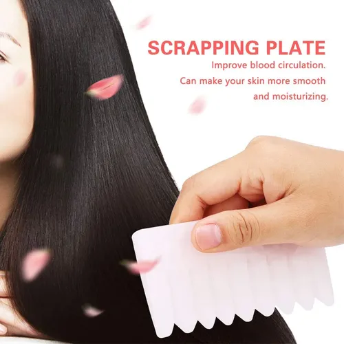 Peine Gua Sha Cuarzo Rosa Masaje Relajante