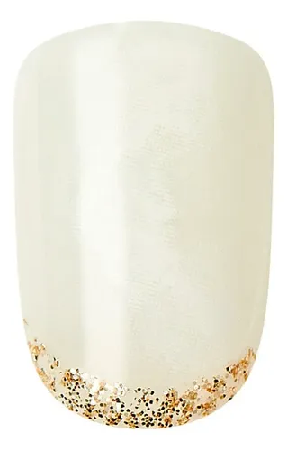 Uñas postizas Kiss Impress Press On color azul