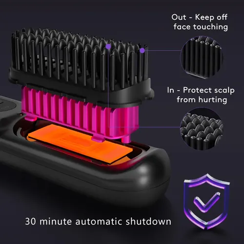 Plancha De Pelo Mindrain Mini Cordless Pro A+ Negra