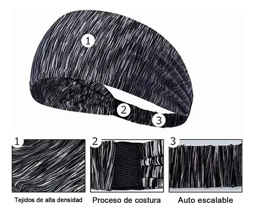 De Diadema Elástica Resistente Al Sudor Para Deportes 5