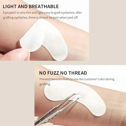 100 Pares De Almohadillas De Gel Para Extensiones De Pestaña