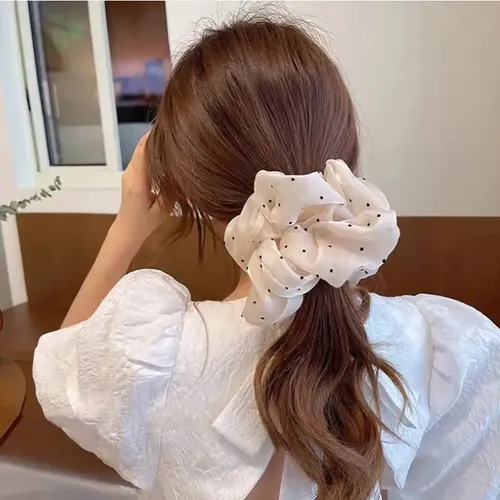 F 3 Cintas Esféricas Para El Pelo *pm Coral Claro Polka Dot