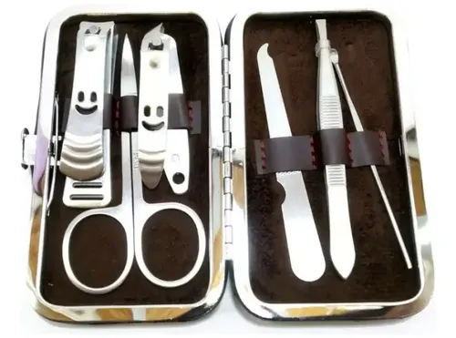 Set Manicura Pedicura Estuche 6 Piezas Corta Uñas Tijera