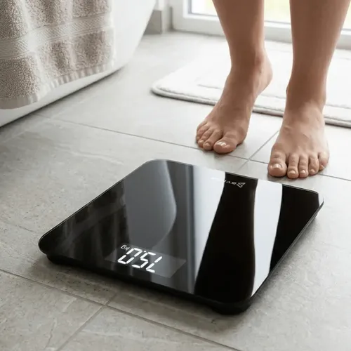 Balanza De Baño Digital Vidrio C/display 180kg Bynox
