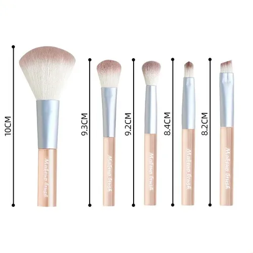 Set De Brochas De Maquillaje, Juego De Cinco Piezas, Brocha