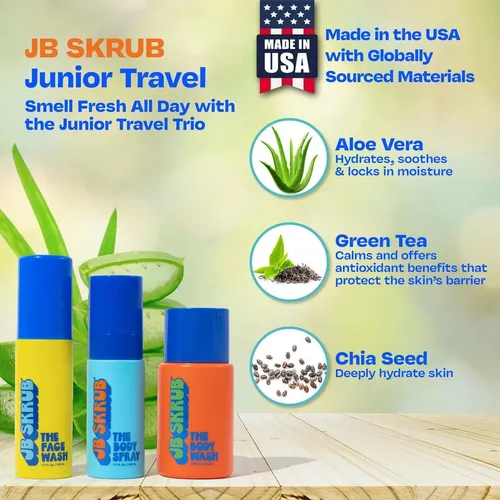 Set Cuidado Piel Infantil Jb Skrub Travel Trio