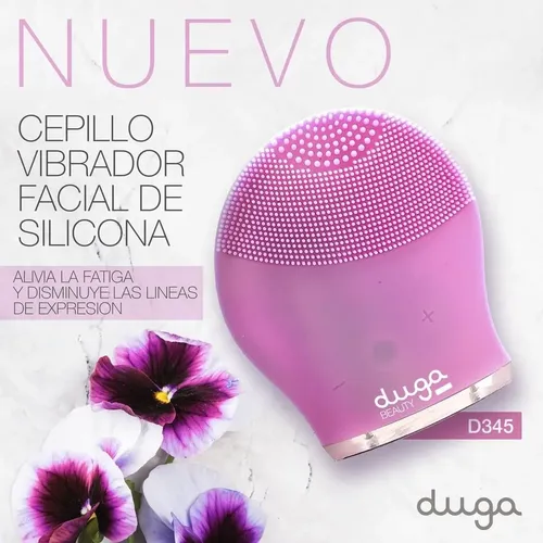 Duga Cepillo Vibrador Facial De Silicona D345
