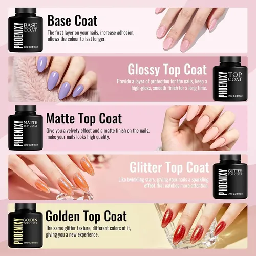 Set Profesional Esmaltes Gel 45 Colores Uv Manicura