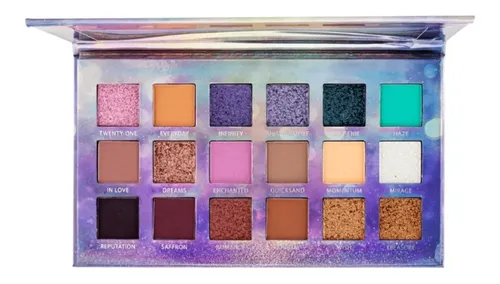 Paleta de Sombras Ruby Rose Cosmo Sound con 18 Tonos Mate y Metálicos