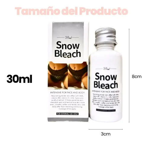 Crema Blanqueadora Aclaradora Piel Snow Bleach Zona Intima Neutro