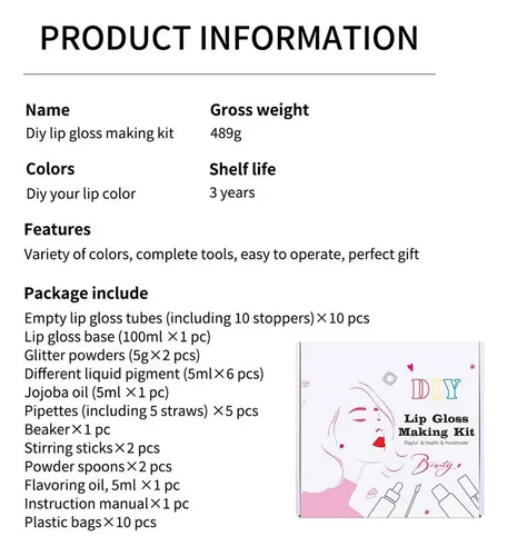 +prf Kit For Hacer Tu Propio Brillo De Labios Set De 2025/