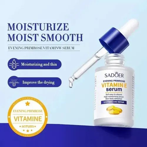 Sadoer Serum Vitamina E Antiarrugas Reafirmante Hidratante Antiedad para Todo Tipo De Piel 30 mL