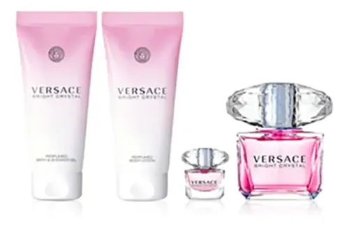 Kit Perfume De Mujer Versace Bright Crystal Edt 90 Ml