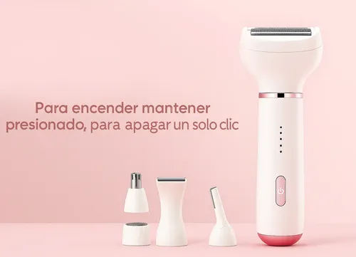 Depiladora Afeitadora Electrica Mujer 5 Cabezale Inalambrico