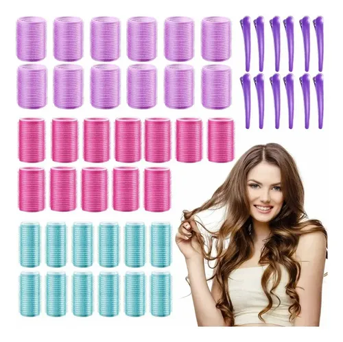 48 Pinzas De Bigudí De Plástico Para Cabello Z