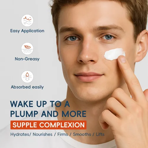 Crema Hidratante Nocturna Multiefecto Portátil Para Hombre 3
