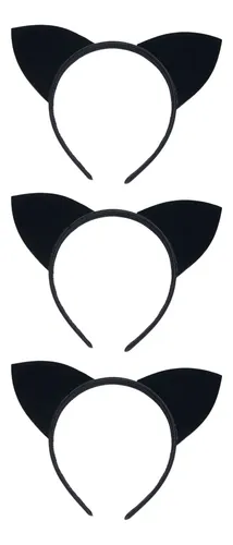 3 Diademas Navideñas Con Orejas De Gato Para El Pelo, Creati