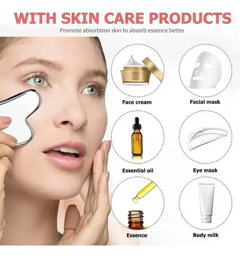 Gua Sha Board Guasha Massage For Face Stainless Steel Body