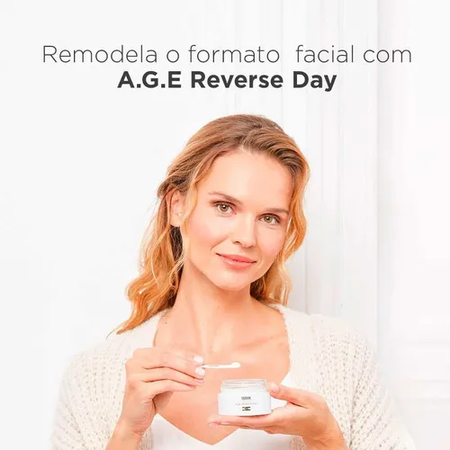Crema Facial A.G.E Reverse Day Isdin día para piel normal de 50mL/51.5g