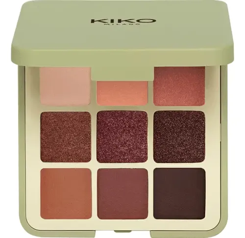 Paleta de sombras Eyeshadown Green Me Eyeshadown de Kiko Milano, color 102, color 102, Feisty Saffron