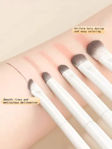 Set De 5 Brochas De Maquillaje For Sombra De Ojos &rf
