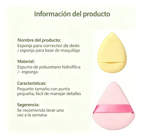 F 18pcs Esponja De Maquillaje Más Esponja For El Pulgar P