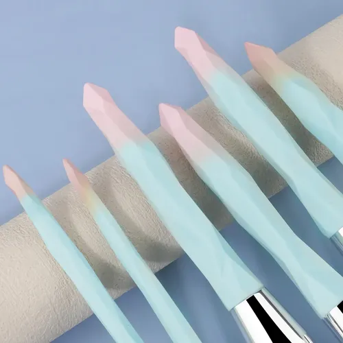 Set De 24 Brochas De Maquillaje Y Limpieza Facial