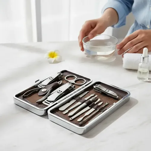 Set 12 Herramientas Manicura Y Pedicura Dehuka, Kit Completo Uñas, Estuche Incluido – Profesional Y Hogar