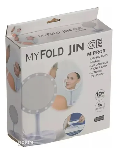 Espejo Para Maquillaje Luz Led Aumento 10x A Pilas O Usb