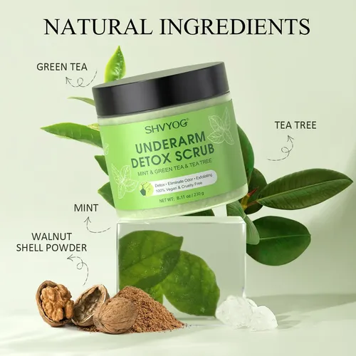 Exfoliante Desintoxicante Para Axilas Shvyog Green Tea Con M