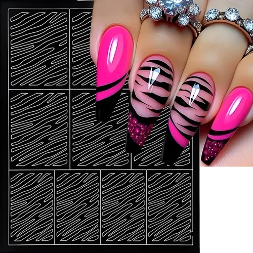 Plantillas Para Uñas, Vinilos Y Stickers Para Nail Art