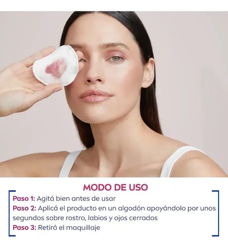 Agua micelar bifásica NIVEA Rose Care para todo tipo de piel x 400mL