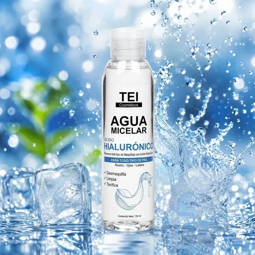 Agua Micelar Facial Tei Ácido Hialurónico 130ml Hidratante