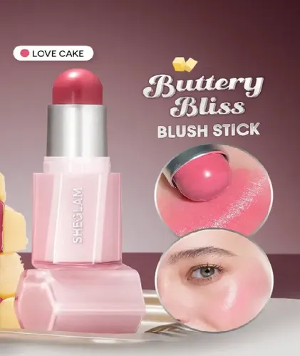 Rubor En Barra Hidratante Buttery Bliss Sheglam Blush Stick Tono Del Maquillaje Love Cake
