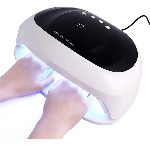 Cabina Lampara Uv Led Potencia 72 Doble Dos Manos Uñas Nails