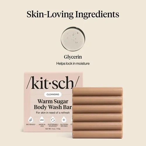Jabón Body Wash Bar Kitsch, 113 G, Azúcar Caliente Y Gliceri