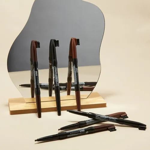 Lápiz De Cejas Profesional Kiss New York Marrón Oscuro