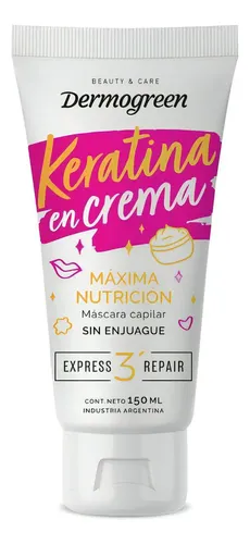 Dermogreen Keratina En Crema Tratamiento Capilar 150ml
