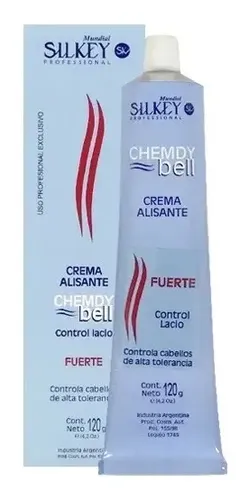 Crema Alisado Profesional Silkey Chemdy Bell X 120g Fuerte