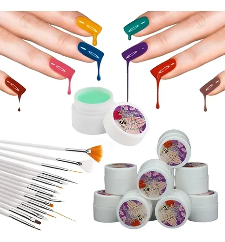Kit Completo D Decoración Deco Esmaltes Semipermanentes Gel