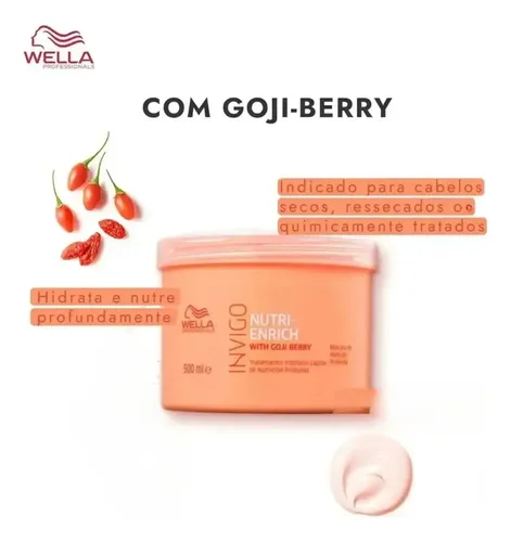 Mascara Nutricion Profunda Wella Nutri Enrich Pelo Seco 500m
