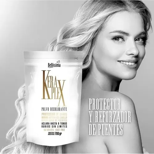 Polvo Decolorante Bellísima Keraplex 700gr. X 6 Unidades