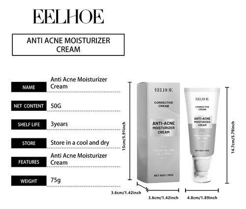 Crema Facial Hidratante Eelhoe Para Rojeces E Imperfecciones