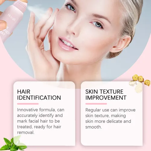 Spray Identificador De Vello Facial Hoygi, Suave Y No Irrita