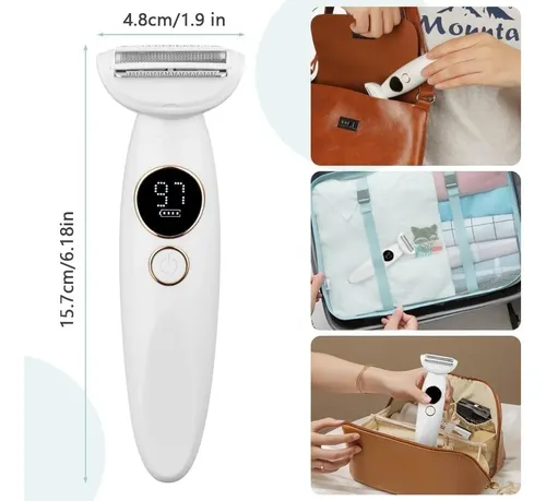 Depiladora Eléctrica Facial Y Corporal Para Mujer, Uso Seco